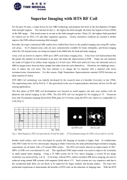 Clear Imaging With HTS RF Coil