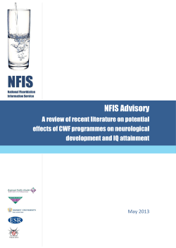 National Fluoridation Information service