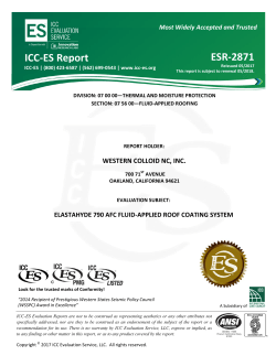 ESR-2871 - Western Colloid NC, Inc. - ICC-ES
