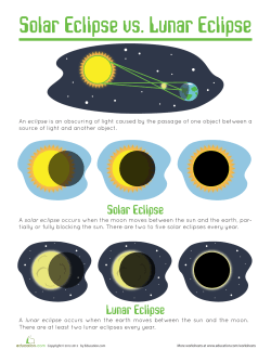 Solar Eclipse vs. Lunar Eclipse