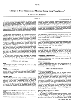 Changes in Bread Firmness and Moisture During Long