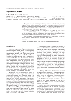 NOx Removal Catalysis