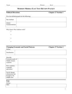 Political Directions Chapter 27 Section 1 Changing Economic and