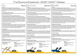 The Science Explained - IXOS&reg; HDMI&trade; Cables