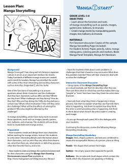 Lesson Plan: Manga Storytelling