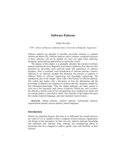 Software Patterns