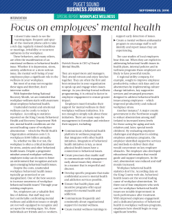Focus on employees` mental health