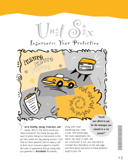 Unit 6 - Insurance: Your Protection