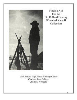 Caroline Sandoz Pifer Collection on Mari Sandoz