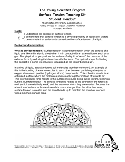 Final Surface Tension Student