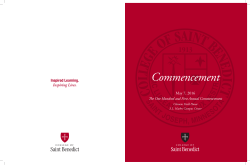 Commencement - College of Saint Benedict