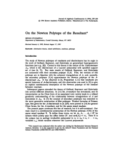 On the Newton Polytope of the Resultant