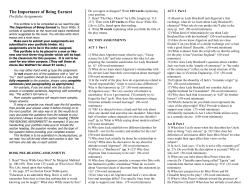 The Importance of Being Earnest
