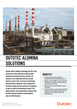 OUTOTEC ALUMINA SOLUTIONS