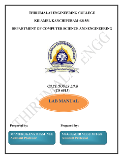 lab manual - Thirumalai Engineering College