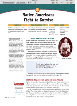 Native Americans Fight to Survive