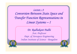 Conversion Between State Space and Transfer Function
