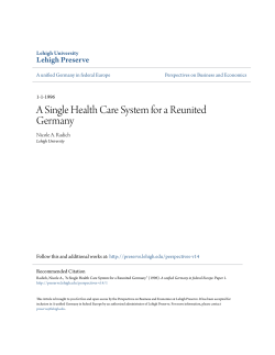 A Single Health Care System for a Reunited