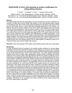 Applicability of micro shot peening as surface modification for rolling