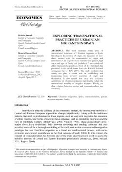 EXPLORING TRANSNATIONAL PRACTICES OF UKRAINIAN