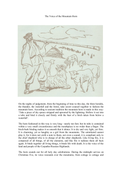The Voice of the Mountain Horn On the nights of judgement, from the