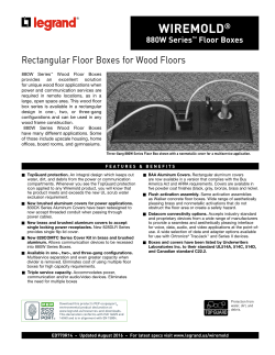 880W Series Floor Boxes for Wood Floors