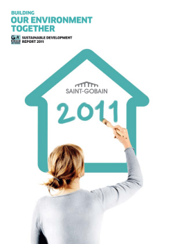 Sustainable development report 2011 - Saint