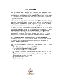 Beer is Healthy - Thirst For Knowledge&reg; Inc.