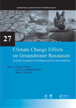 Climate change effects on groundwater resources