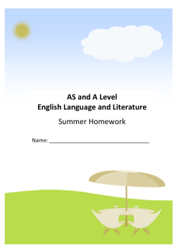 English - Whitley Academy