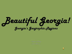 Beautiful Georgia! Georgia`s Geographic Regions