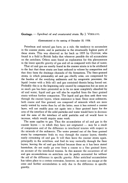 Synclinal oil and unsaturated strata
