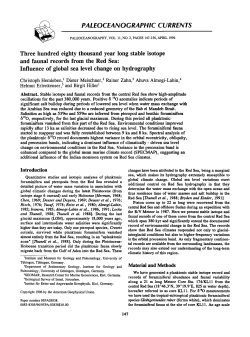 Three hundred eighty thousand year long stable isotope and faunal