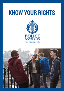 know your rights - Police Scotland