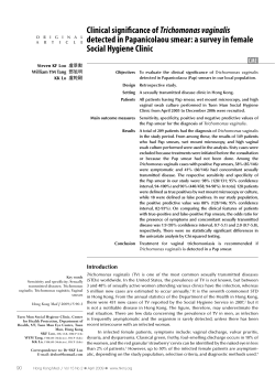 Clinical significance of Trichomonas vaginalis detected in