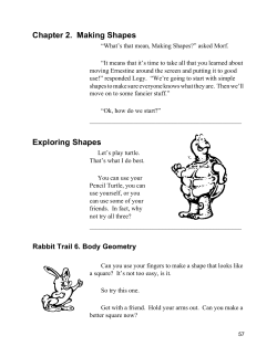 Chapter 2. Making Shapes Exploring Shapes