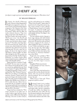 Joe Arpaio, America`s toughest sheriff