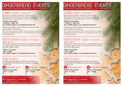 gingerbread events gingerbread events