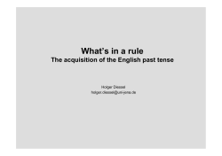 4. What`s in a rule