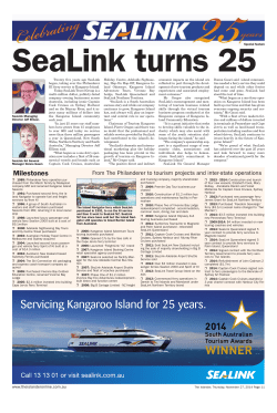 Milestones - Sealink Travel Group