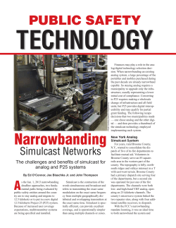 Public Safety Technology: Narrowbanding