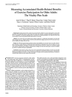 Measuring Accumulated Health-Related Benefits of Exercise