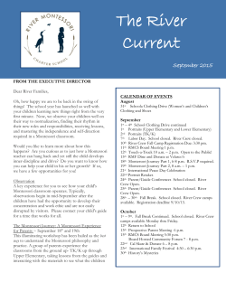September 2015 - River Montessori Charter School