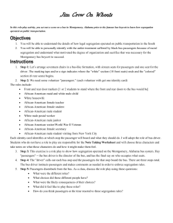 Jim Crow On Wheels - Warren Hills Regional School District