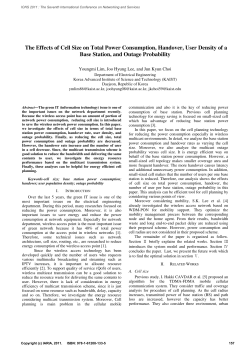 The Effects of Cell Size on Total Power Consumption