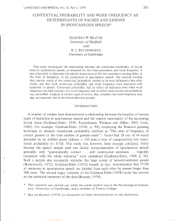 Contextual Probability and Word Frequency as Determinants of