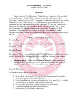 Constitution - Pueblo Community College