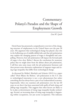 Polanyi`s Paradox and the Shape - Federal Reserve Bank of Kansas