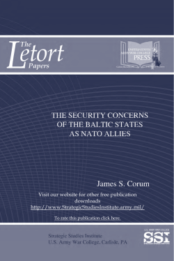 The Security Concerns of the Baltic States as NATO Allies