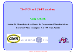 The PAW and US-PP database